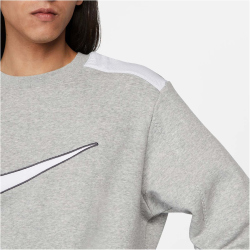 NIKE Sportswear SP Fleece Sweatshirt Herren 063 - dk grey heather/white M