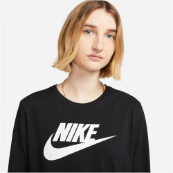 NIKE Sportswear Essentials Logo Langarmshirt Damen 010 -...