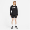 NIKE Sportswear Essentials Logo Langarmshirt Damen 010 - black/white XS