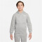 NIKE Sportswear Club Fleece Trainingsanzug Kinder 063 - dk grey heather/white XS (122-128 cm)