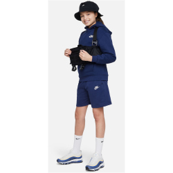 NIKE Sportswear Club Fleece French Terry Shorts Kinder 410 - midnight navy/white M (137-147 cm)