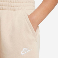 NIKE Sportswear Club Fleece French Terry Shorts Kinder 126 - sanddrift/white M (137-147 cm)