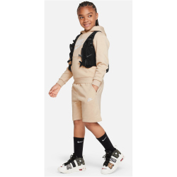 NIKE Sportswear Club Fleece French Terry Shorts Kinder 126 - sanddrift/white M (137-147 cm)