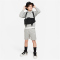 NIKE Sportswear Club Fleece French Terry Shorts Kinder 063 - dk grey heather/base grey/white XL (158-170 cm)