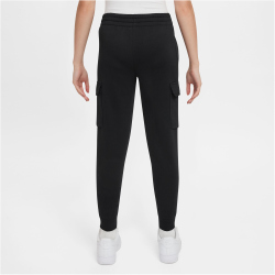 NIKE Sportswear Club Fleece Cargohose Kinder 010 - black/black/white M (137-147 cm)
