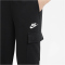 NIKE Sportswear Club Fleece Cargohose Kinder 010 - black/black/white M (137-147 cm)