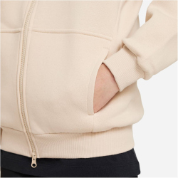 NIKE Sportswear Club Fleece Oversized Kapuzenjacke Kinder 126 - sanddrift/white S (128-137 cm)