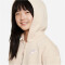NIKE Sportswear Club Fleece Oversized Kapuzenjacke Mädchen 126 - sanddrift/white S (128-137 cm)