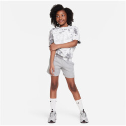 NIKE Sportswear Club Fleece 5" French Terry Shorts Mädchen 063 - dk grey heather/base grey/white XS (122-128 cm)