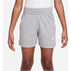 NIKE Sportswear Club Fleece 5" French Terry Shorts Mädchen 063 - dk grey heather/base grey/white XS (122-128 cm)