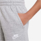 NIKE Sportswear Club Fleece 5" French Terry Shorts Mädchen 063 - dk grey heather/base grey/white XS (122-128 cm)