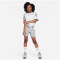 NIKE Sportswear Club Fleece 5" French Terry Shorts Mädchen 063 - dk grey heather/base grey/white XS (122-128 cm)