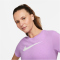 NIKE Dri-FIT Swoosh T-Shirt Damen 532 - rush fuchsia/pure/htr/white M