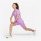 NIKE Dri-FIT Swoosh T-Shirt Damen 532 - rush fuchsia/pure/htr/white M