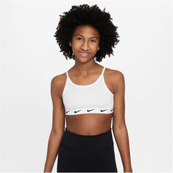 NIKE Dri-FIT One Sport-BH Mädchen 100 - white/black...