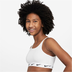 NIKE Dri-FIT One Sport-BH Mädchen 100 - white/black...