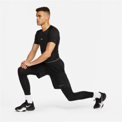 NIKE Pro Dri-FIT Tight kurzarm Fitnessshirt Herren 010 - black/white S