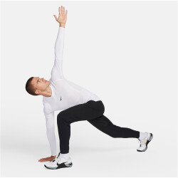 NIKE Pro Dri-FIT Tight langarm Funktionsshirt Herren 100 - white/black S