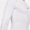 NIKE Pro Dri-FIT Tight langarm Funktionsshirt Herren 100 - white/black S