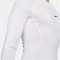 NIKE Pro Dri-FIT Tight langarm Funktionsshirt Herren 100 - white/black XL