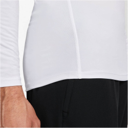 NIKE Pro Dri-FIT Tight langarm Funktionsshirt Herren 100 - white/black XXL