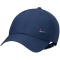 NIKE Club Dri-FIT Unstructured Metal Swoosh Cap 410 - midnight navy/metallic silver S/M