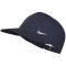 NIKE Dri-FIT Club Unstructured Metal Swoosh Cap 410 - midnight navy/metallic silver S/M