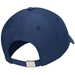 NIKE Dri-FIT Club Unstructured Metal Swoosh Cap 410 - midnight navy/metallic silver M/L