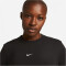 NIKE Dri-FIT One Crew-Neck French Terry Sweatshirt Damen 010 - black/white M