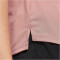 NIKE Dri-FIT Swoosh kurzarm Laufshirt Damen 618 - red stardust/fierce pink M
