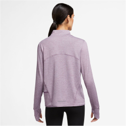 NIKE Dri-FIT Swift Element UV 1/4-Zip Laufshirt Damen 536 - violet dust/pewter/htr/reflective silv S