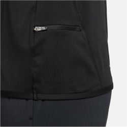 NIKE Dri-FIT Swift Element UV 1/4-Zip Laufshirt Damen 010 - black/reflective silv L