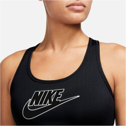 NIKE Swoosh Medium-Support Logo Padded Sport-BH Damen 010...