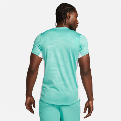 NIKECourt Dri-FIT Advantage Printed Tennisshirt Herren 392 - washed teal/white/white XS