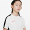 NIKE Dri-FIT Academy23 kurzarm Fu&szlig;ball Trainingsshirt Kinder 101 - white/black/bright crimson M (137-147 cm)