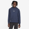 NIKE Dri-FIT Athletics Fleece Trainings-Hoodie Jungen 410 - midnight navy/htr/lt smoke grey XS (122-128 cm)