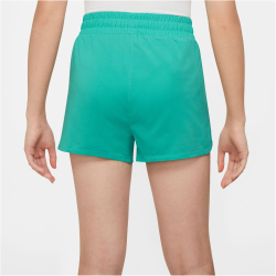 NIKE One Dri-FIT High-Waist Woven Trainingsshorts M&auml;dchen 317 - clear jade ii/white M (137-146 cm)