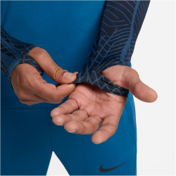 NIKE Dri-FIT Strike langarm Fu&szlig;ball Trainingsshirt Herren 457 - industrial blue/black/black XS