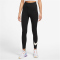 NIKE Sportswear Classics High-Waist Graphic Leggings Damen 010 - black/sail XS