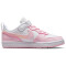 NIKE Court Borough Low Recraft Sneaker Jungen 105 - white/pink foam 27.5