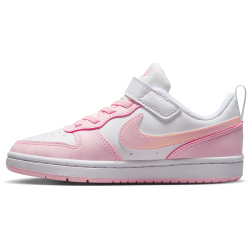 NIKE Court Borough Low Recraft Sneaker Jungen 105 - white/pink foam 28
