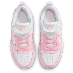NIKE Court Borough Low Recraft Sneaker Jungen 105 - white/pink foam 28