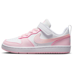 NIKE Court Borough Low Recraft Sneaker Kinder 105 - white/pink foam 28