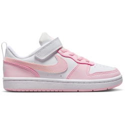 NIKE Court Borough Low Recraft Sneaker Jungen 105 - white/pink foam 31