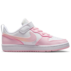 NIKE Court Borough Low Recraft Sneaker Jungen 105 - white/pink foam 31