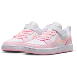 NIKE Court Borough Low Recraft Sneaker Kinder 105 - white/pink foam 31