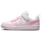 NIKE Court Borough Low Recraft Sneaker Jungen 105 - white/pink foam 31
