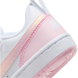 NIKE Court Borough Low Recraft Sneaker Jungen 105 - white/pink foam 35