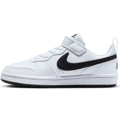 NIKE Court Borough Low Recraft Sneaker Jungen 104 - white/black 35