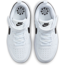 NIKE Court Borough Low Recraft Sneaker Jungen 104 - white/black 35